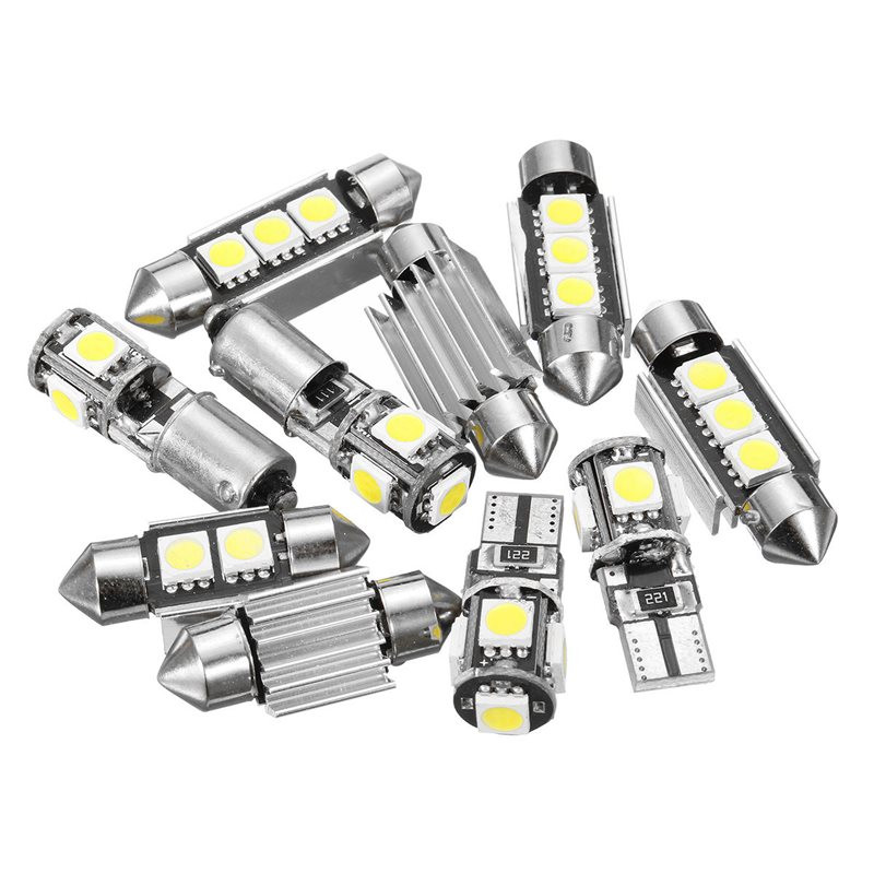 LED-lampor - Glödlampa Vit 6xLED (0,6w, 6000k) SV8,5 10x39