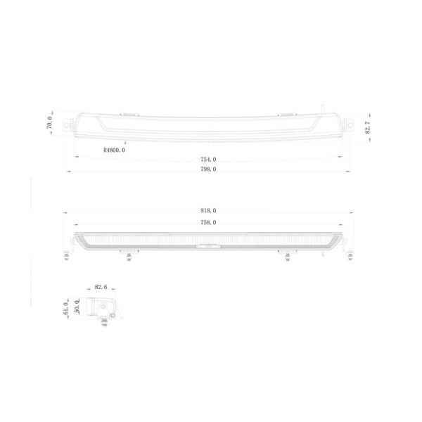 Ozz LED-ramp XB1 P40" - Vit