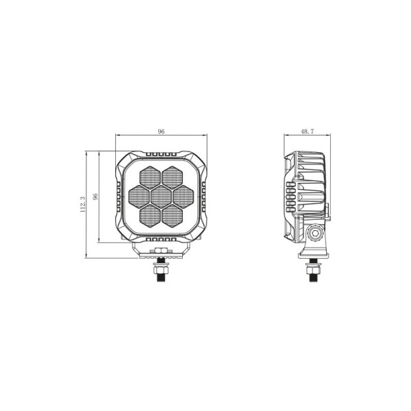 HONEYBEAM Arbetslampa 45W LED
